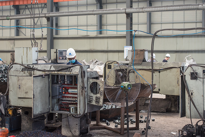 玉溪网架配件-锥头加工车间